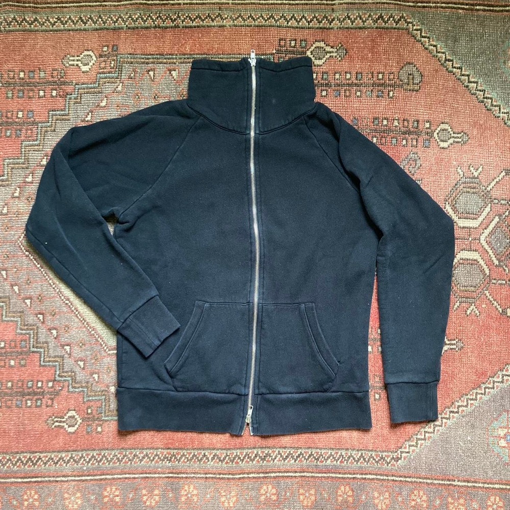 Vintage 00s jcrew black zip sweatshirt